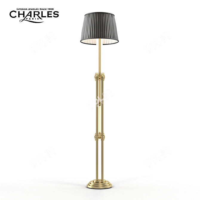 Elegant Propylees Floor Lamp 3D model image 2