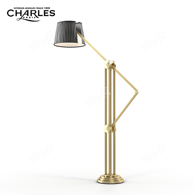 Elegant Propylees Floor Lamp 3D model image 3