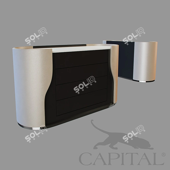 Elegant Chest Jubilee 3D model image 1
