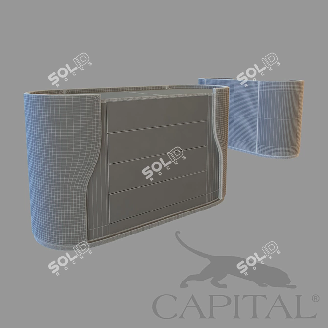 Elegant Chest Jubilee 3D model image 2