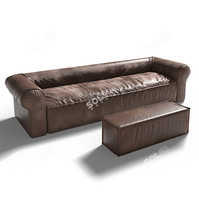 Cozy Cube Sofa 3D model image 1