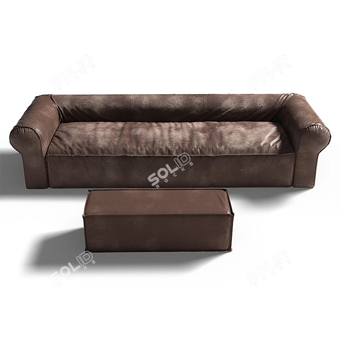 Cozy Cube Sofa 3D model image 2