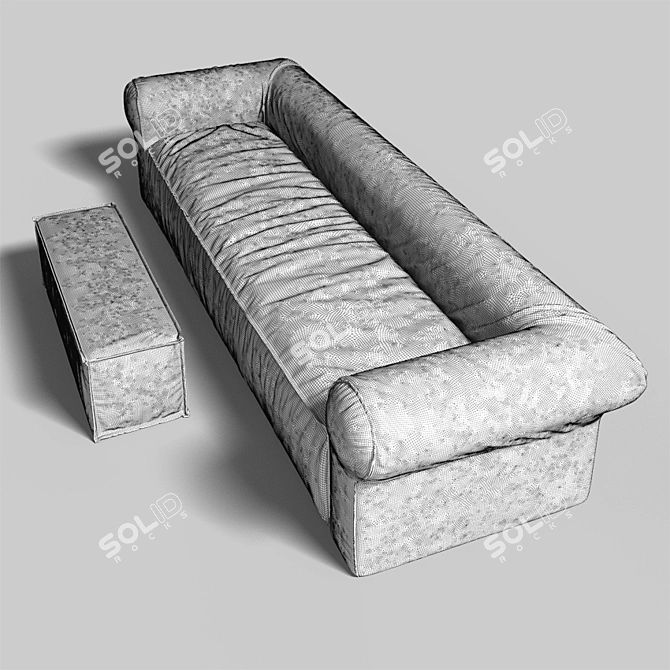 Cozy Cube Sofa 3D model image 3
