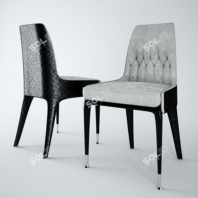 Elegant Palmyra Chair 3D model image 1