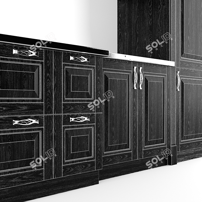 Lismaster Premiera: Innovative Ukrainian Kitchen 3D model image 2