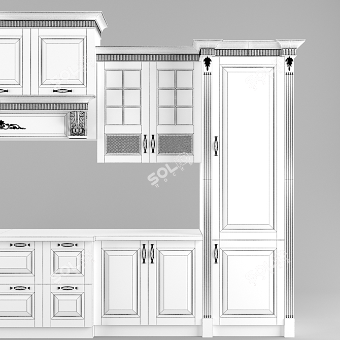 Lismaster Premiera: Innovative Ukrainian Kitchen 3D model image 3