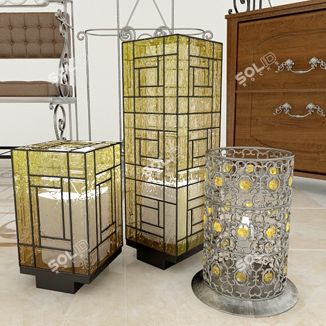 Forged Elements Furniture Collection 3D model image 3