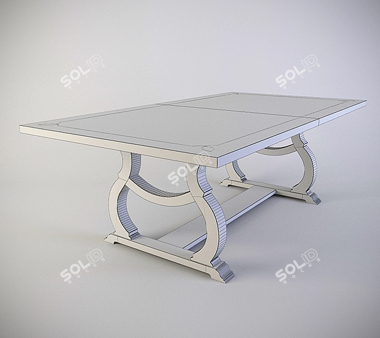 Bernhardt Marquesa Dining Table: Elegant and Sturdy 3D model image 2