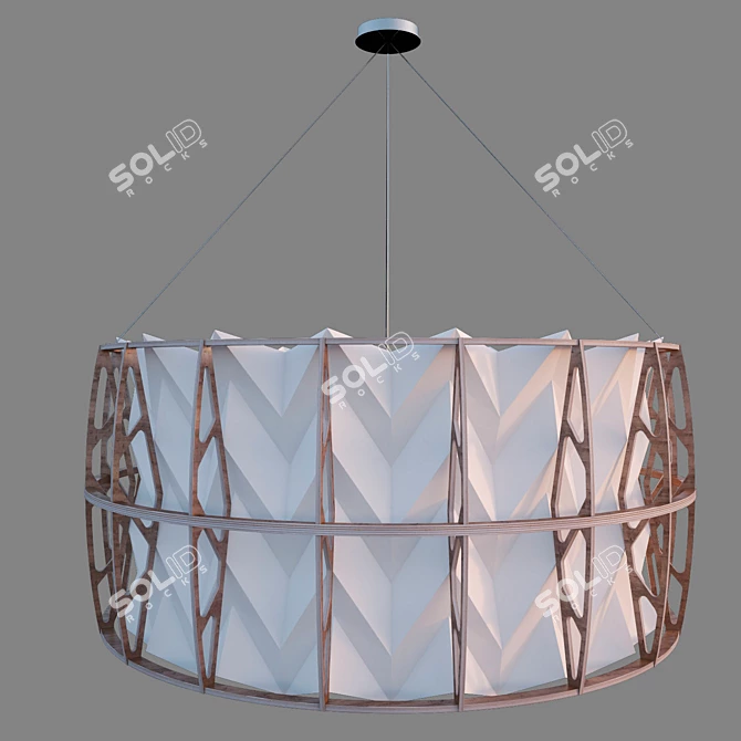 Sleek Centauri Pendant Light 3D model image 1