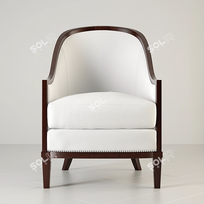 Luxury Ralph Lauren Mayfair Chair 3D model image 1