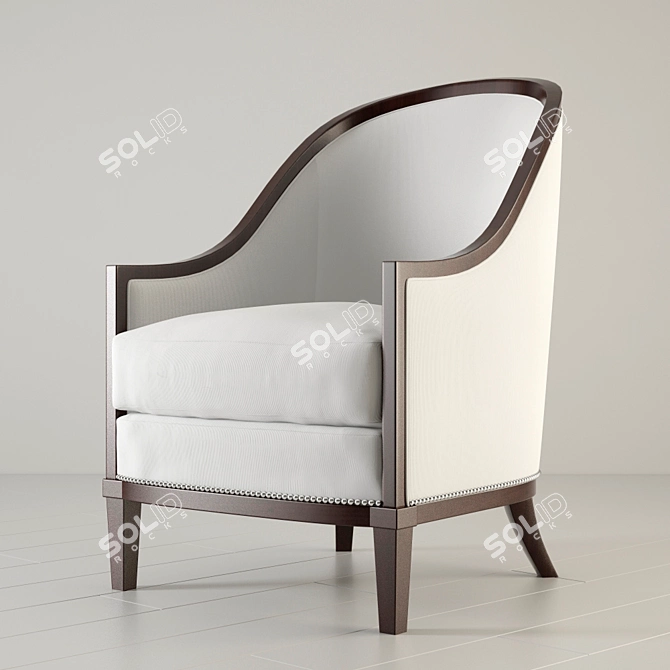 Luxury Ralph Lauren Mayfair Chair 3D model image 2