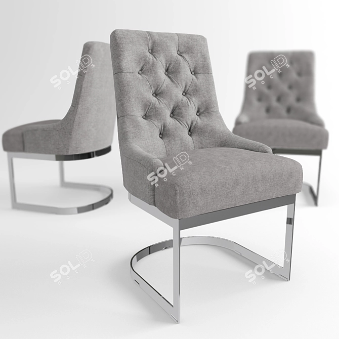 Contemporary Hoxton Dining Chair 3D model image 1