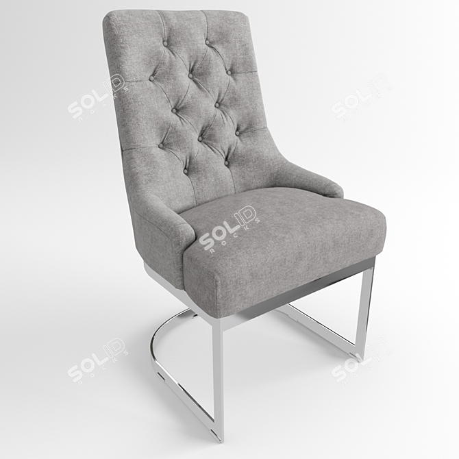 Contemporary Hoxton Dining Chair 3D model image 2