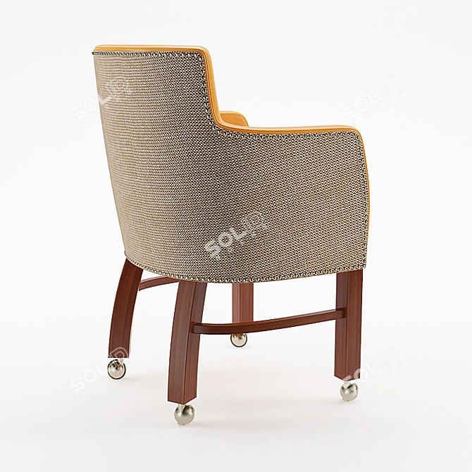 Vintage Gramercy Armchair 3D model image 2
