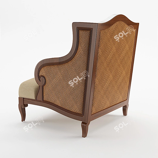 Honey Dart Club Chair 3D model image 2