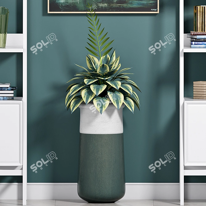 Modern Wall Shelf-2 - Decorative and Functional 3D model image 2