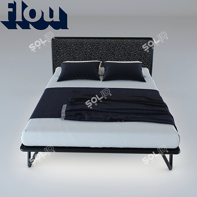 Essential Flou Bed 3D model image 2