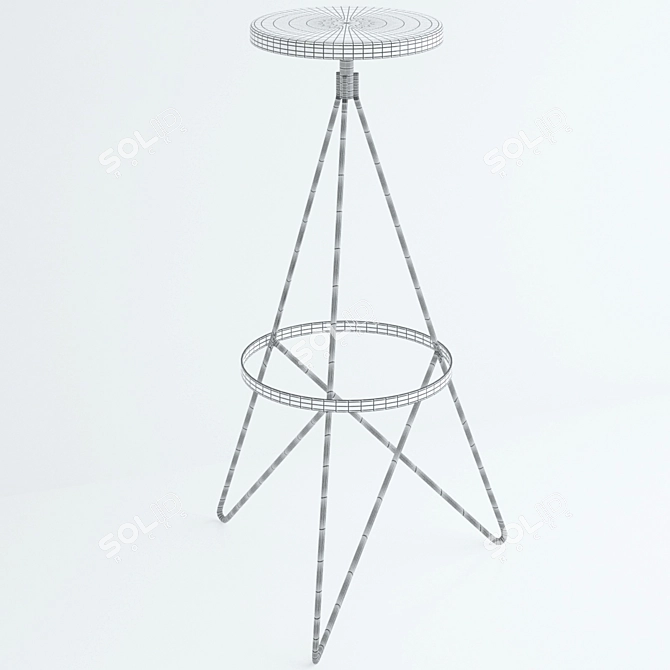 Wyndham Swivel Counter Stool: Stylish and Functional 3D model image 2