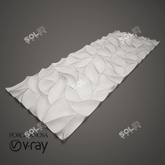 Porcelanosa Oxo Deco Blanco 316x900mm 3D model image 2