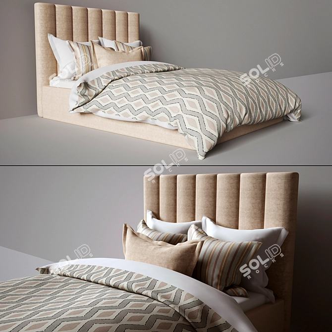 Elegant Comfort: Pufetto Belluno 3D model image 2