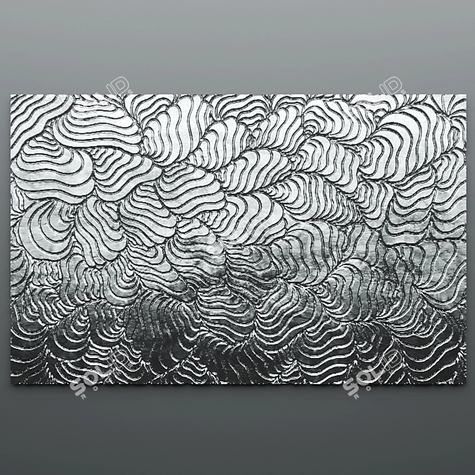 3D Wall Panel - Unique Decor for Your Space 3D model image 1