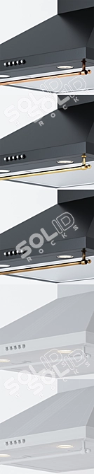 ELEYUS Allegro BL: 3 Extractors in Gold, Copper, Bronze 3D model image 2