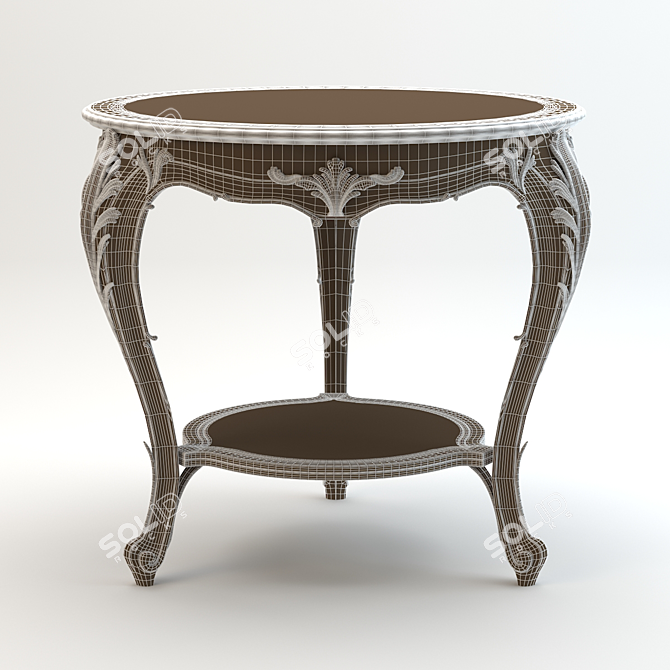 Chic Chelini Sofa Table 3D model image 2