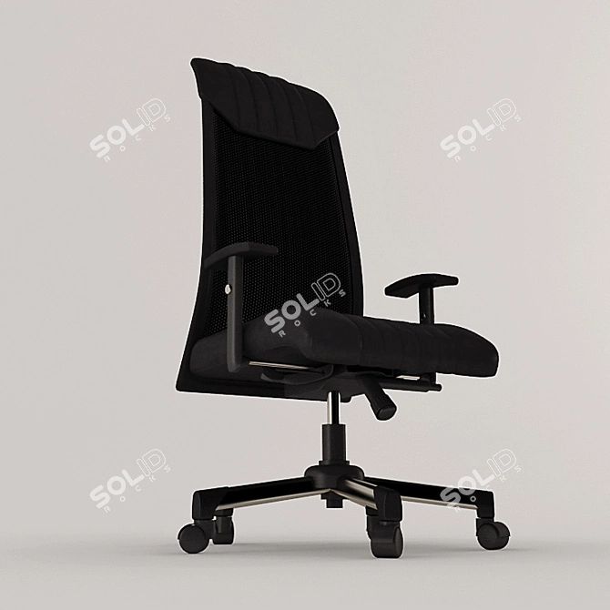 Sleek Modern Office Chair 3D model image 3