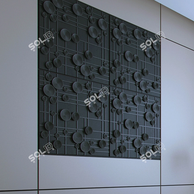 3D Wall Decor Panels 3D model image 2