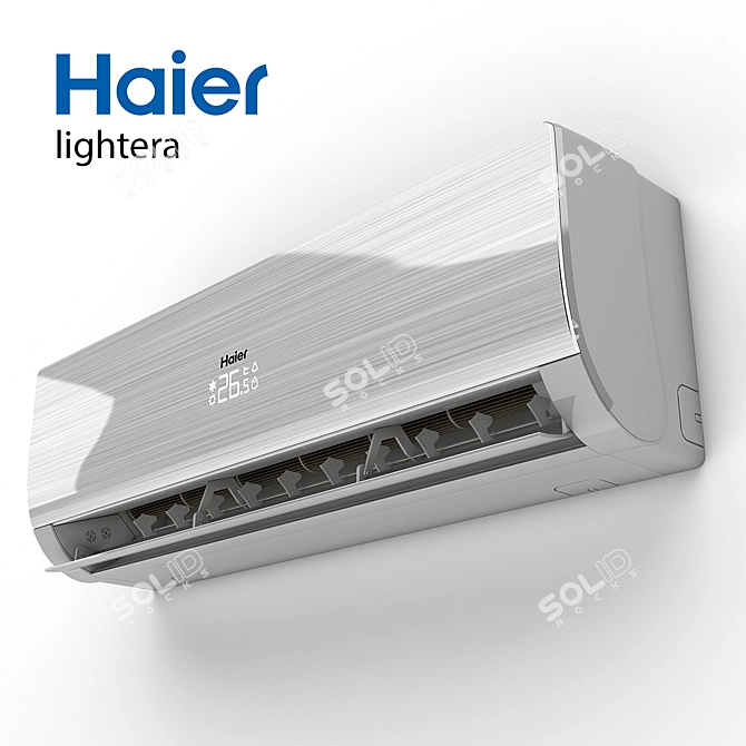 Haier Lightera: Stylish and Smart Air Conditioner 3D model image 1