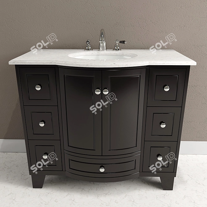 Grand Cheswick 40" Single Sink Bathroom Vanity 3D model image 1