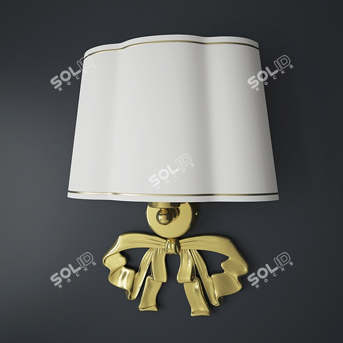 Elegant Marina Wall Lamp 3D model image 1