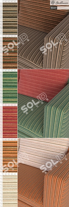 Modern Chenille Upholstery Fabric 3D model image 2