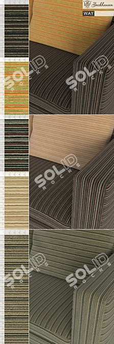 Modern Chenille Upholstery Fabric 3D model image 3