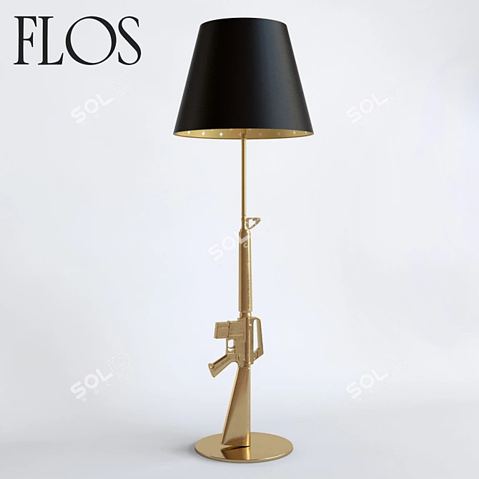 FLOS Lounge Gun Floor Lamp 3D model image 1