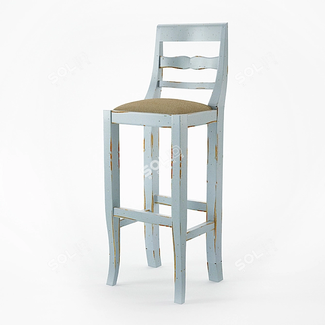 Glamour Barstool by Tonin 3D model image 1