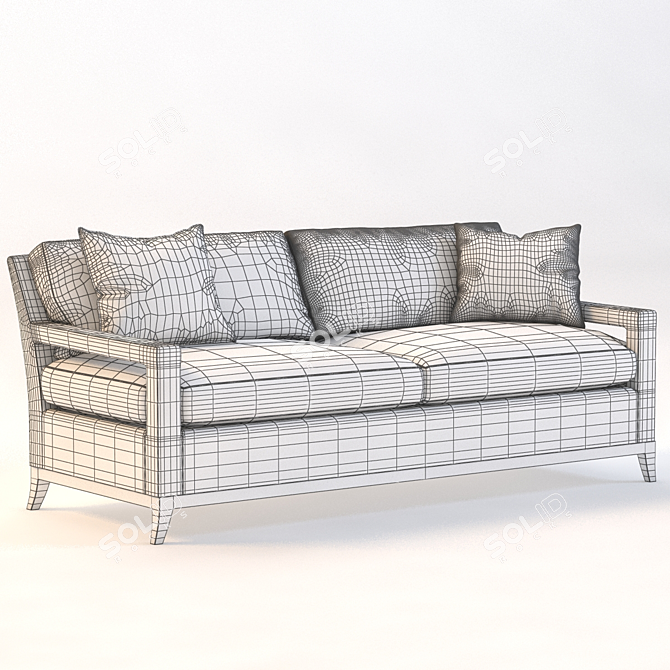 Manhattan Open Arm Sofa 3D model image 2