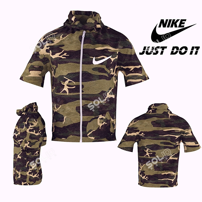 Nike Tactical Camo Shirts 3D model image 1