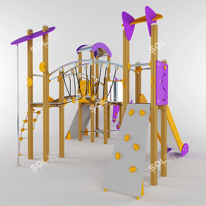 Arbero AF005: Spanish-made Playground Equipment 3D model image 2