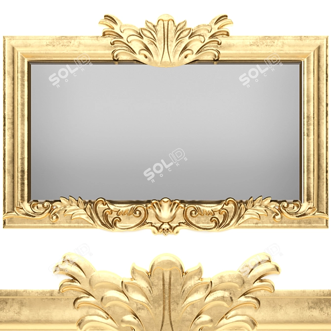 Reflect - Modern Wall Mirror 3D model image 1