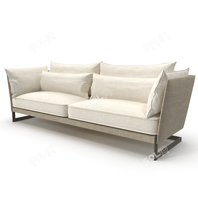Elegant Figilio Sofa by LINTELOO 3D model image 1