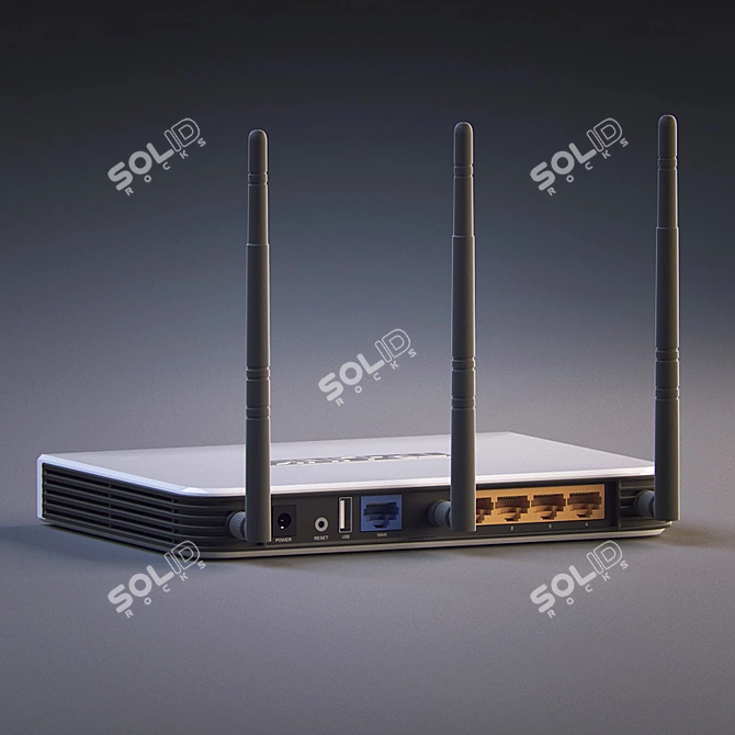 High-Speed Wireless Router: TP-LINK TL-WR1043ND 3D model image 2