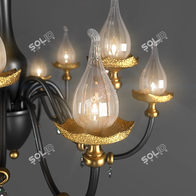 Elegant IDL Poesia Chandelier 3D model image 2