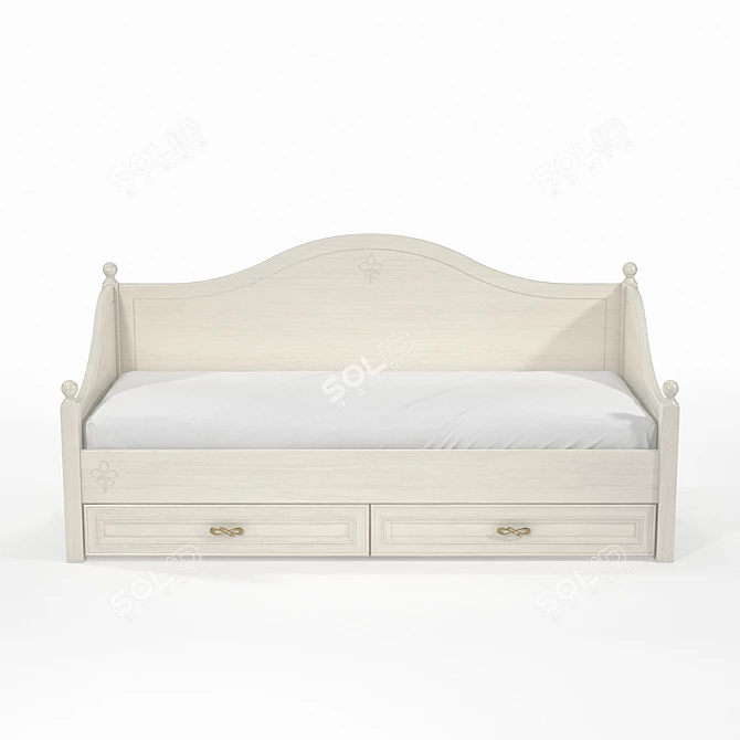 OM Bed Svetlitsa KS-19: Modern Comfort in Your Bedroom! 3D model image 2