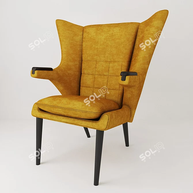 Elegant LoftDesigne 130 Chair 3D model image 1