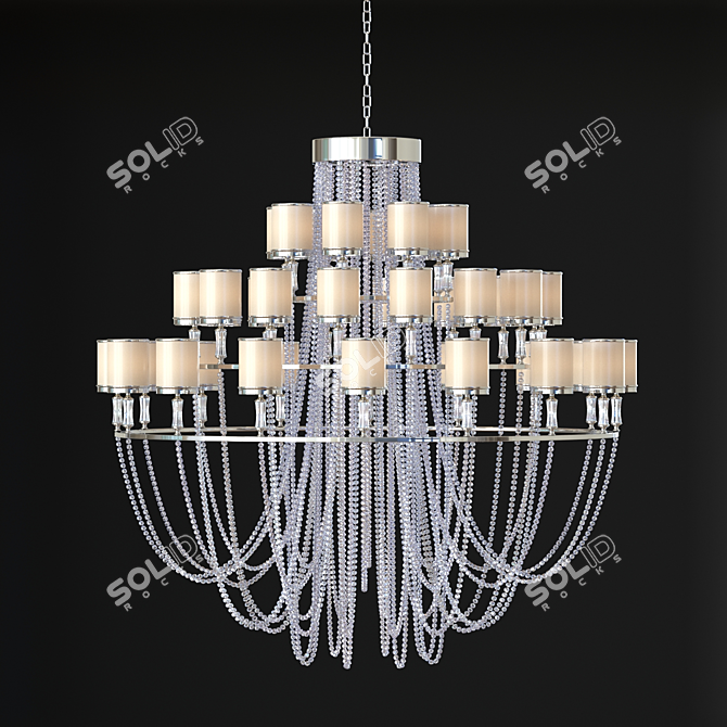 Marina Crystal Chandelier - Italian Elegance 3D model image 1