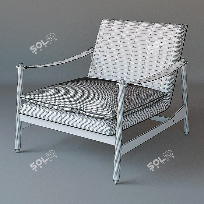 Ipanema Armchair: Stylish Design by Zalszupin 3D model image 2