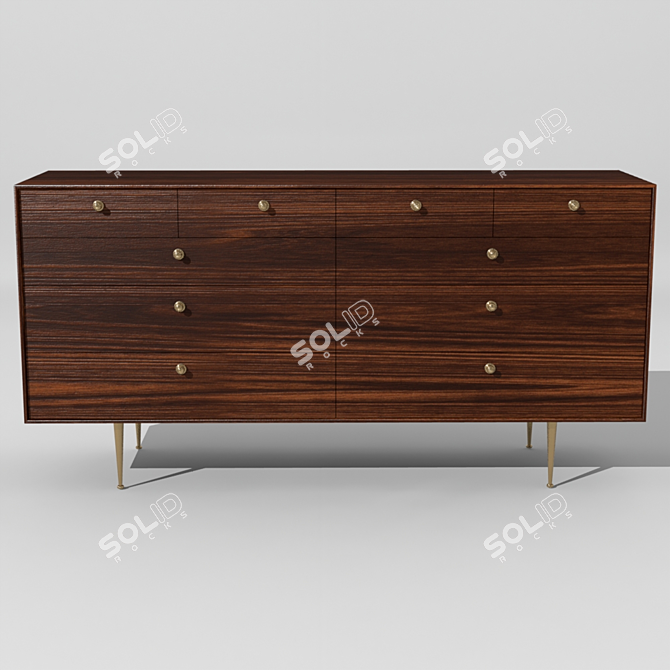 Mid-Century Modern Sideboard George 3D model image 1