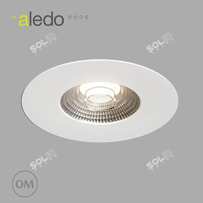 15W TDHR Hybrid LED Downlight 3D model image 1