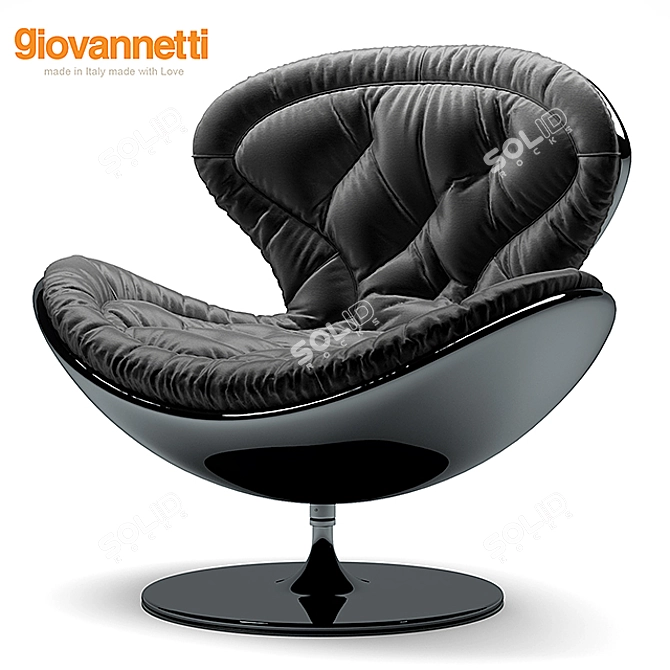 Jetsons Armchair: Futuristic Comfort 3D model image 1